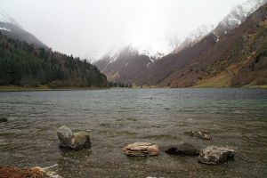 Lac d'Estaing en janvier 2014