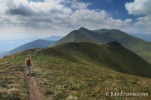 En repartant du Puy de la Tache