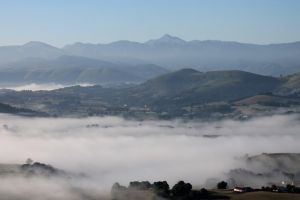 Vue d'Irissarry au petit matin
