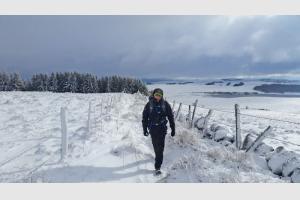 Il fait glacial aujourd'hui sur le plateau