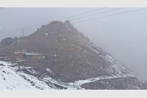 Tempte de neige dans le Haut Atlas
