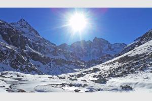 Randonne raquettes dans la Valle de Gaube jusqu'au refuge