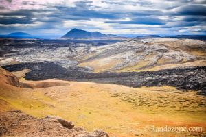 Une des coules de lave du Leirhnjukur