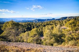 Vue vers Rellinars et Montserrat