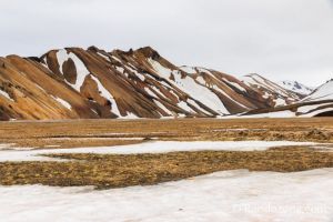 Depuis le camping du Landmannalaugar