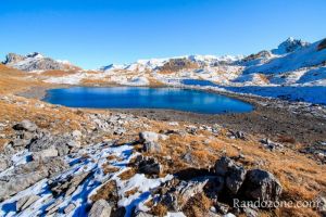 Premires neiges au lac Merlet infrieur