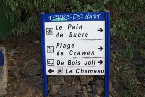 Panneau de dpart de la rando