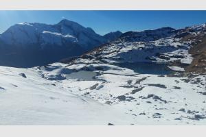 Les deux lacs Verdet vue d'en haut
