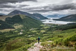 Sentier vers le PAP of Glencoe