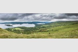 Panorama sur le Loch Lomond en Ecosse