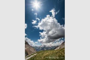 Superbe point de vue sur les sommets espagnols