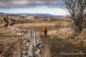 Sentier typique de l'Aubrac