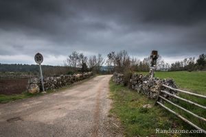 Dbut de la randonne sur la route