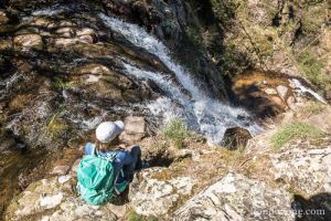 La cascade des Palanges vue d'en haut