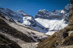 Zoom sur certains sommets du cirque d'Estaub