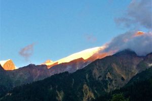 Coucher de soleil des houches