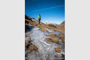 Attention  la glace dans certains passages