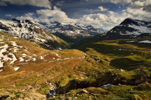 La vue non loin du refuge sur tout le chemin parcouru