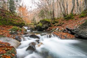 Cascade et couleurs d'automne au bois de Bu