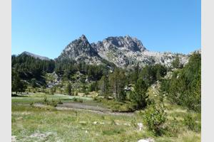 Vue sur les Aguilles de Bassiero
