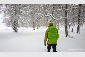 Randonne sur Aubrac en hiver