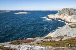 Phare d'Islandsberg prs de Grundsund en Sude