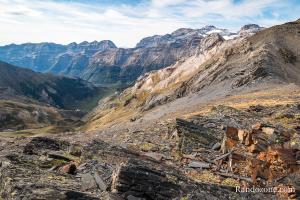 Versant espagnol depuis la crête qui mène au pic de Bouneu