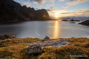 Coucher de soleil dans les îles Vesteralen