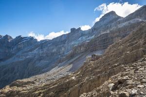 En vue du refuge des Sarradets 