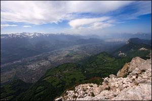 Vue sur la valle de Grenoble
