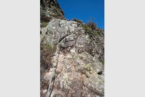 Dbut de la via ferrata