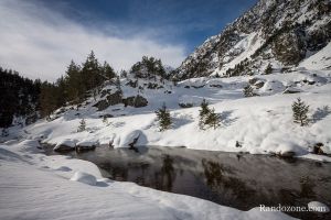 Randonne en raquettes au refuge du Marcadau