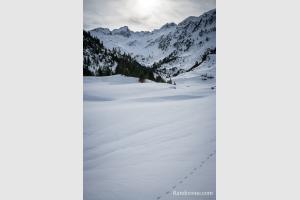 Randonne en raquettes au refuge du Marcadau