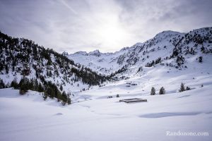 Randonnée en raquettes au refuge du Marcadau