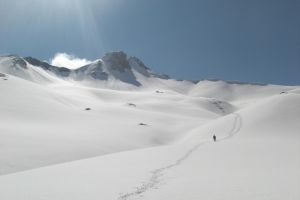 Tour du pic du Midi d'Ossau sur neige