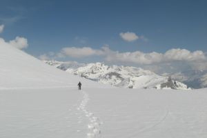 Tour du pic du Midi d'Ossau sur neige
