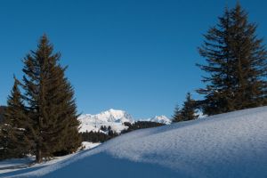 Mont Blanc depuis le col des Saisies