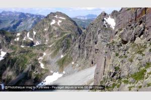 Peyreget depuis la voie SE de l'Ossau