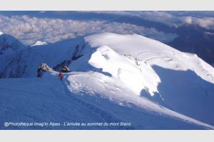 Arrive au Mont Blanc