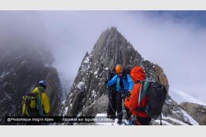 Escalade aux Aiguilles Lachenal