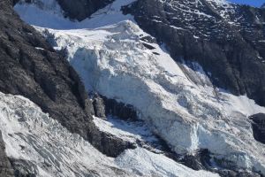 La chute de sracs de l'Eigergletscher