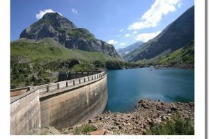 Barrage des Gloriettes et le lac