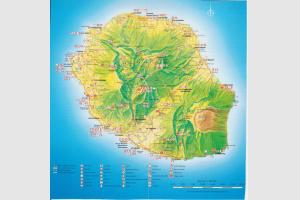Carte de l'le de la runion