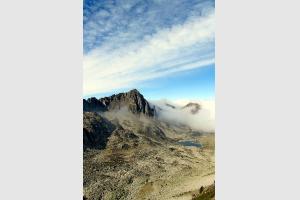 Vue sur le lac d'Estagnol depuis la Hourquette d'Aubert