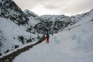 Lac de la Glre en ski de randonne