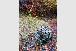 Cairn lors de la randonne sur La Voie Romaine