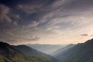 Coucher du soleil depuis le col du Tourmalet