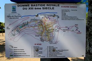 Plan de la ville de Domme