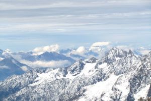 Vue depuis l'Aiguille du Midi - Mont Blanc - Alpes