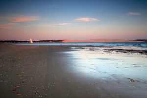 Coucher du soleil sur la pointe du Cap Ferret